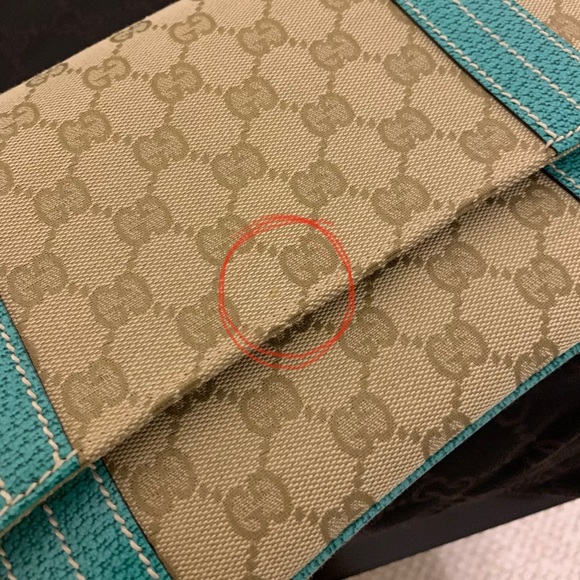 Gucci Canvas/Leather Flap Satchel Limited Turqu - Picture 12 of 12